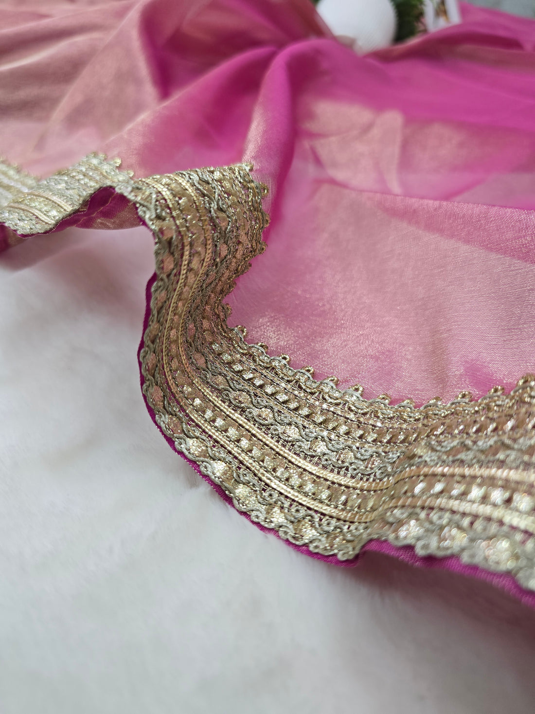 Premium Janhvi Kapoor Tissue Silk Saree